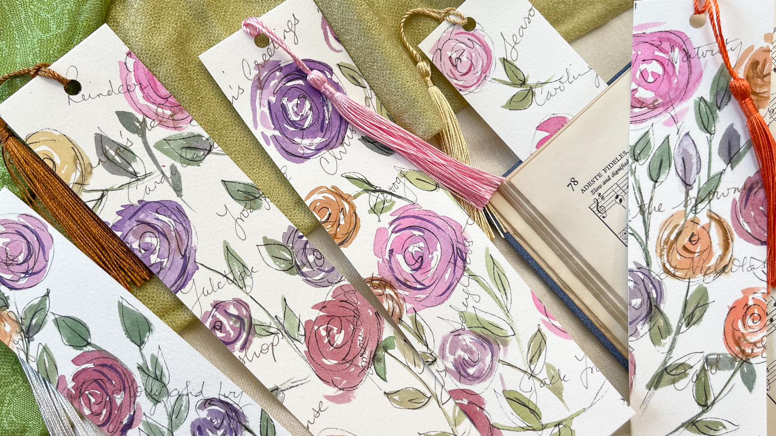 Meditative Christmas Bookmarks | Diane Antone Studio