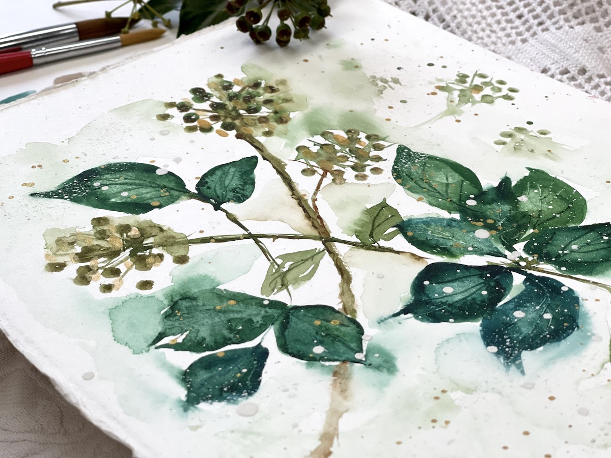 Every Watercolor Winter Green you'll Ever Need/ Christmas Greenery Tutorial  / Real Time 