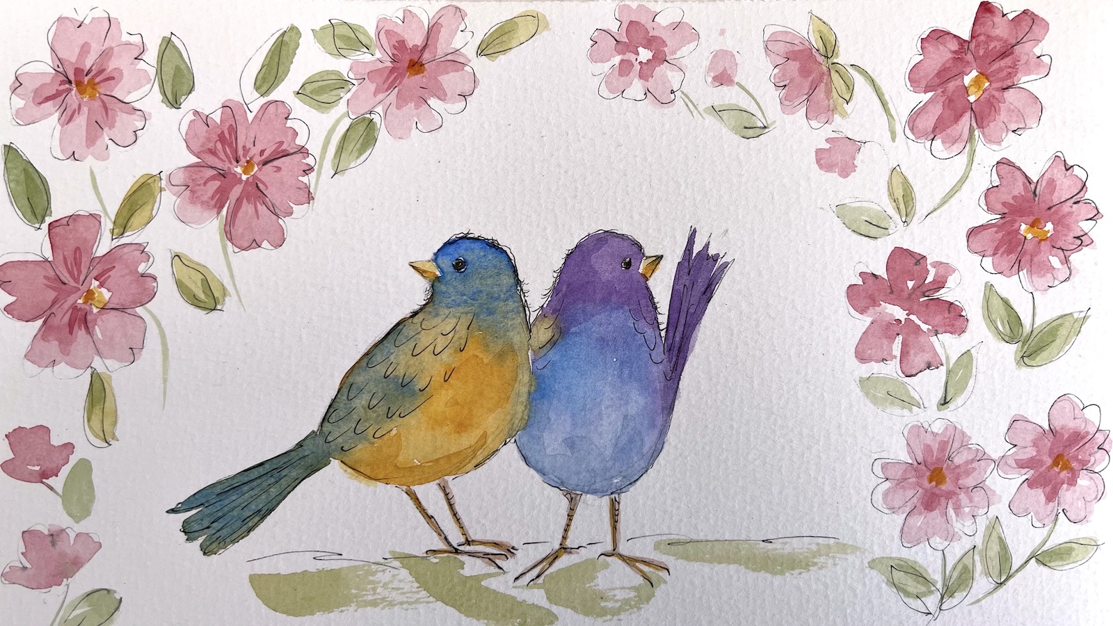 How to Paint Birds in Watercolor (tips from a beginner)