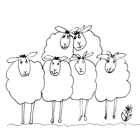 Sheep Hand Drawn Vector Illustration Realistic Sketch Stock Vector -  Illustration of domestic, animal: 93799493