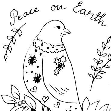 Peace Sign Sketch Art Print by Cosmic Mermaid | Society6