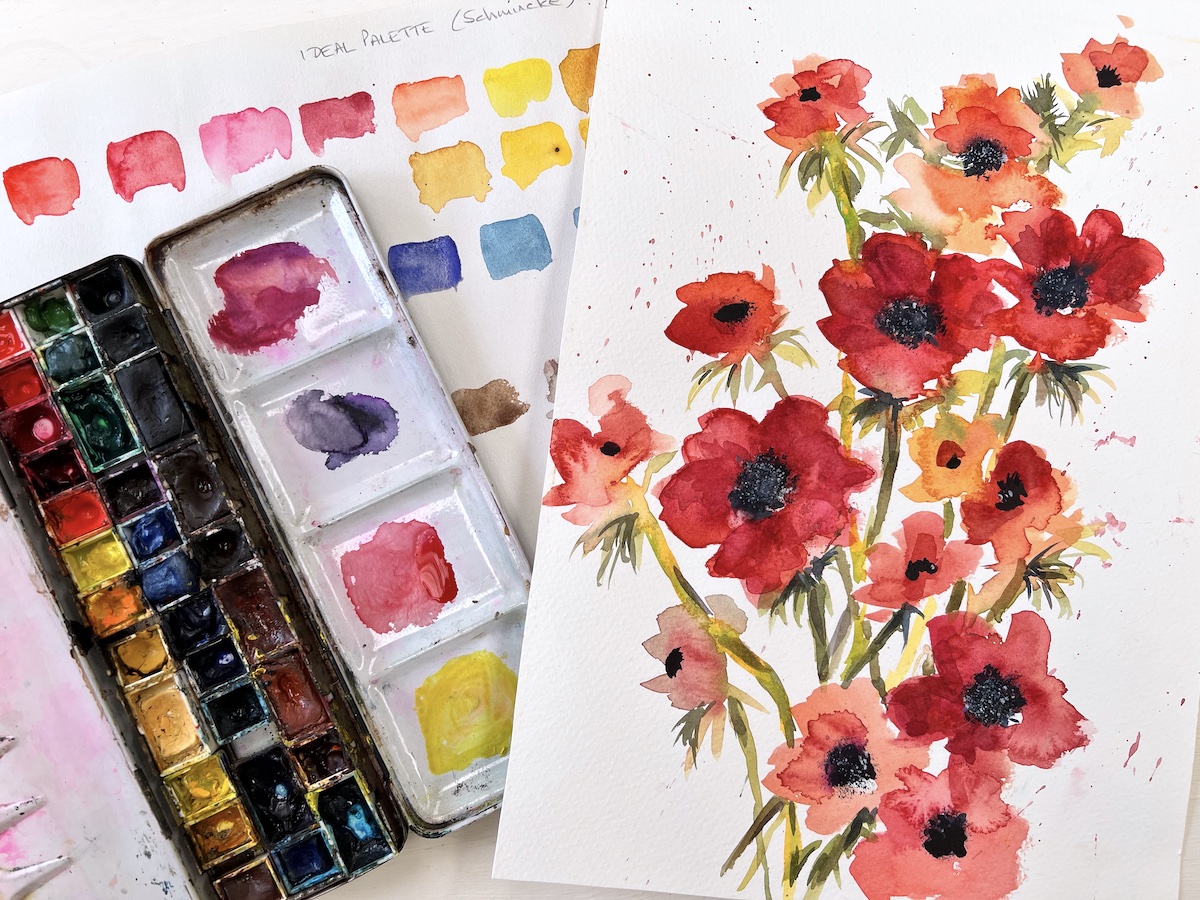 Loose Watercolor Flowers Tutorial Best Flower Site